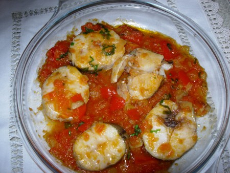 Merluza al horno